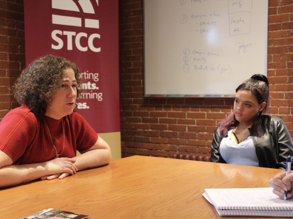 Anita Gallers and Mahailey Butler at STCC.