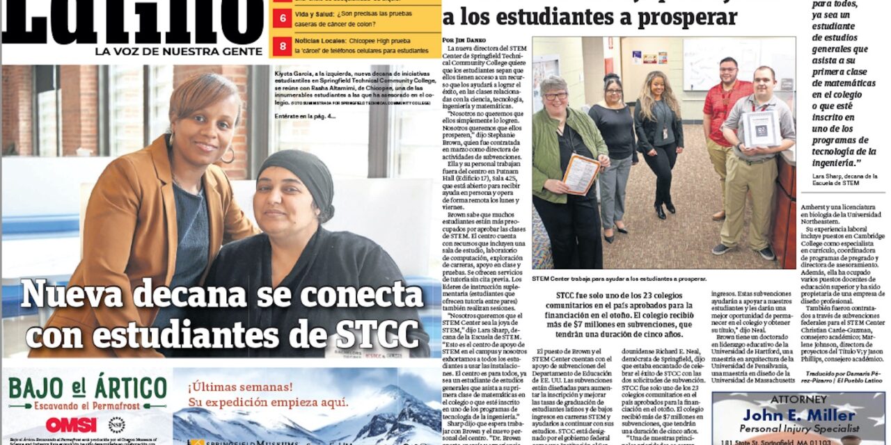 El Pueblo Latino publishing STCC articles in Spanish￼