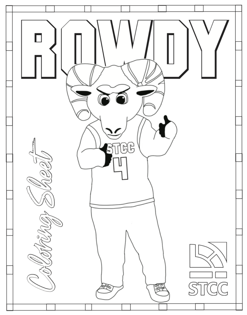 Rowdy coloring sheet