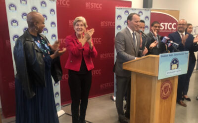 Sen. Elizabeth Warren, Rep. Ayanna Pressley draw big crowd at STCC for ‘Student Debt Cancellation’ tour stop