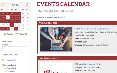 New interactive events calendar unveiled