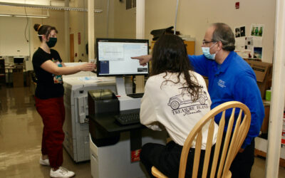 Graphic Communications and Photography students get hands-on experience with new digital press